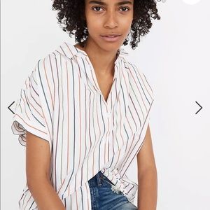 madewell Central Shirt in Sadie Stripe